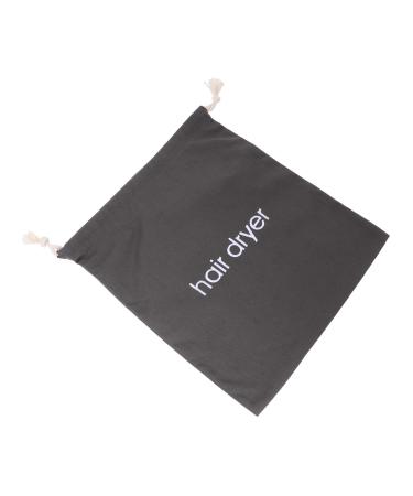 BELLIFFY 1pc Hair Dryer Storage Bag Storage Bags for Travel Hairdryer Bag for Women Travel Hair Dryer Canvas 33.00X30.00X0.50CM Dark Grey
