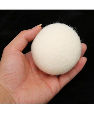 6 Pack Reusable Wool Dryer Balls Fabric Softener Static Reducer Skin-Friendly for Washing Clothes.(6CM) - Buy Online on SooperMarket.com