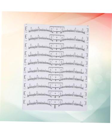 Beavorty 100pcs Disposable Eyebrow Ruler Makeup Stickers Eyebrow Shaping Stencils Eyebrow Measure Modify - Buy Online on SooperMarket.com