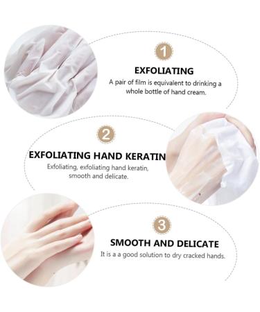 Healeved 6 Pairs Moisturizing Gel Socks Exfoliating Hand Treatment Hand Moisturizing Moisturizing Hands Hydrating Gloves Peel Gloves Non-Woven Fabric White - Buy Online on SooperMarket.com