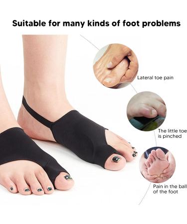 Bunionette Sleeve for Waiters & Retail Workers - Eliminate Soreness, Soft & Stretchy Bunion Corrector (Size L) - Buy Online on SooperMarket.com