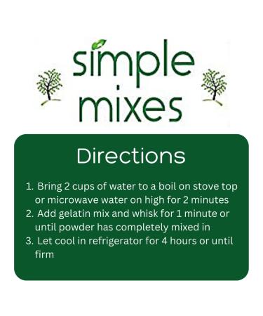 Simple Mixes Natural Gelatin Variety Pack - Strawberry, Orange & Lime - 3.1 oz (6 Pack) - Buy Online on SooperMarket.com