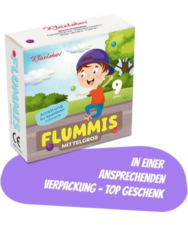 Smalltober Premium Flummi Set - 9 Medium 35mm Jump Balls & Game Ideas for Kids' Birthdays - Perfect for Child Guests! - Buy Online on SooperMarket.com