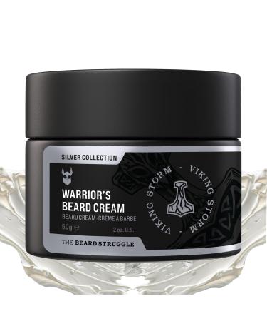 Beard Cream for Men by Beard Struggle -Viking Storm Beard Butter Moisturizer & Softener for Men - Itch Relief Hydration with Avocado & Jojoba Oils - Beard Mustache & Corase Growth Cream 50g