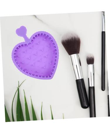DRESSOOS Makeup Brush Cleaning Pad Gloves for Cleaning Beauty Brush Cleaning Bowl Cleaning Tools Cosmetic Limpiador De Brochas De Maquillaje Makeup Tools Cleaner Silica Gel Foldable Purple 12x9cm Purple - Buy Online on SooperMarket.com