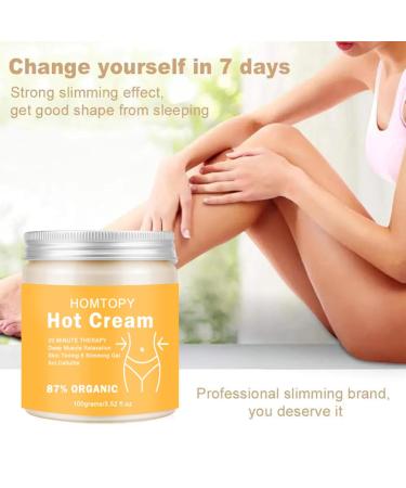 Hot Cream Cellulite & Fat Burner - Body Slimming Cream for Weight Loss & Belly Fat | Anti-Cellulite Body Wrap - 100g - Buy Online on SooperMarket.com