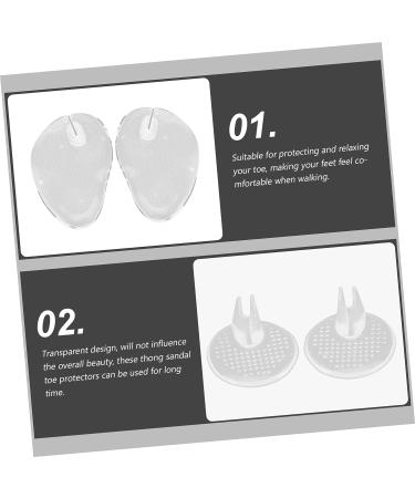 Healeved 4 Pairs Silicone Gel Clip Toe Pad and Protector Set - Clear Gel, Transparent, Soft, and Comfortable - Buy Online on SooperMarket.com