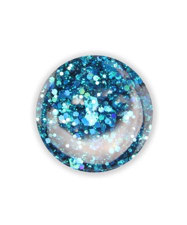 UV Gel Crystal Crush - turquoise crystal crush 5ml