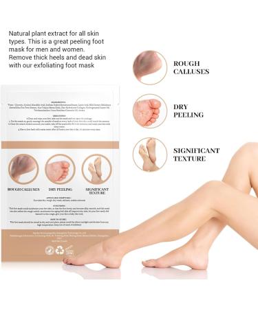 Foot Mask - 3 Pairs Peeling & Moisturizing Socks for Dry Cracked Feet - Foot Spa Treatment for Men & Women - Buy Online on SooperMarket.com