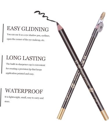 TOVINANNA 8pcs Pencil Sharpener Eyebrow Pencil Waterproof Eyebrow Pen Pencils Miss Wooden Small Tools Coffee 1 count (Pack of 1) Coffee - Buy Online on SooperMarket.com
