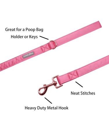 Lionet Paws Dog Leash - Silk Leash for Small Medium & Large Dogs | Matching Collars for Girls & Boys - Pack of 1 in Peach - Buy Online on SooperMarket.com