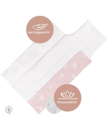 Mimuselina 2 Pack: Portable Baby Diaper Pad & Diaper Bag - Water-Repellent Foldable Dirt-Repellent - Ideal for On-the-Go Parents - Rose Dandelion Design - Buy Online on SooperMarket.com