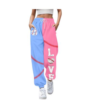 WILLBEST Joggers for Women UK Stretch Cotton Jogging Tracksuit Bottoms Causal Straight Wide Leg Sweatpants Running Workout Yoga Trouser Pant Lounge Wear 2762-djufh-orange#3 S