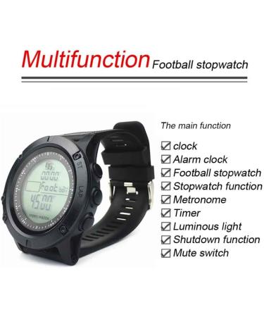 EMVANV Referee Timer Stopwatch for Sports Game - Black | Digital Countdown Soccer Watch - Buy Online on SooperMarket.com