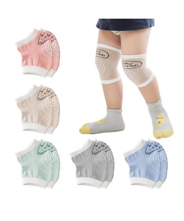 GVSAVY Soft Non-Slip Stretchy Knee Pads for Baby Crawling Safety - Pack of 5 Pairs - Buy Online on SooperMarket.com