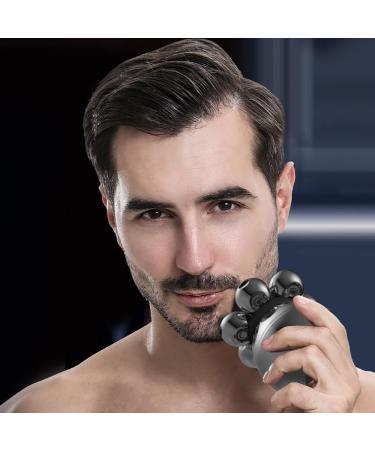 5 in 1 Electric Head Shaver for Men - 7D Floating Cutter Beard Trimmer IPX5 Waterproof USB Wireless Charging - Perfect for Bald Men - Buy Online on SooperMarket.com