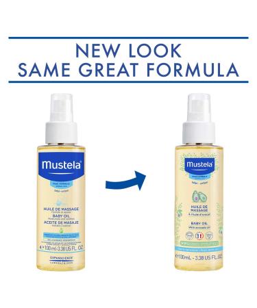 Mustela Baby Oil with Avocado Oil - 3.38 fl oz | Nourishing & Gentle for Baby's Skin - Buy Online on SooperMarket.com