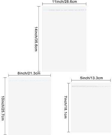 Crystal Clear Acid-Free Storage Sleeves for Art Prints - 60 Pack (5x7, 8x10, 11x14 Inches) - Buy Online on SooperMarket.com