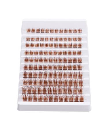 Buy Outopen Brown Lash Clusters 140Pcs - Natural D Curl Wispy Cat Eye Extensions for DIY Home Use - Buy Online on SooperMarket.com