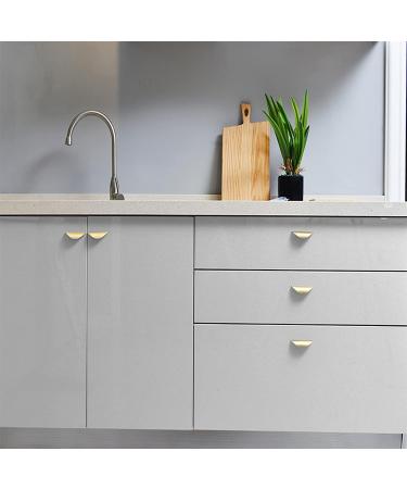Cupboard Handles Copper Knobs Gold Half Moon Handles Pull Knobs Cupboard Door Handles Pulls Furniture Replace Handles with Screws Drawer Pulls Zinc Alloy Wardrobe Handles 4 Piece 85mm(3.34in) ((Colo 85mm(3.34in) Gold - Buy Online on SooperMarket.com