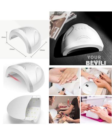 FuLanDe 48W UV Led Nail Lamp USB LED UV Light for Gel Nails with Double Power Design Curing 5 Fingernails & Toenails with Sensor 30 PCS LED Beads - Buy Online on SooperMarket.com