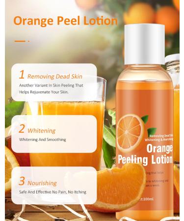 Korean Orange Peel Lotion- Whitening Peel Gel Dead Skin Remover Exfoliator (1 Bottle) - Buy Online on SooperMarket.com
