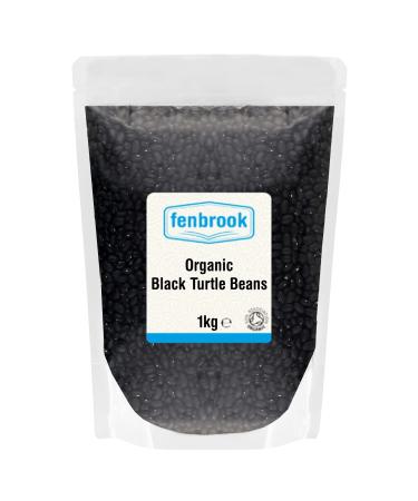 Organic Black Turtle Beans 1kg | Certified Organic by Fenbrook Organic