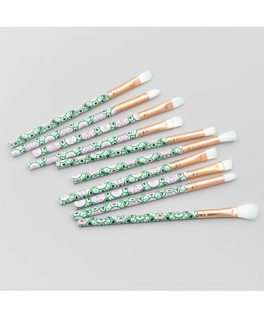 Housoutil 10pcs Green Supplies Hair Handle Beauty Eye Plastic Care Eyeshadow Cosmetic Makeup - Buy Online on SooperMarket.com