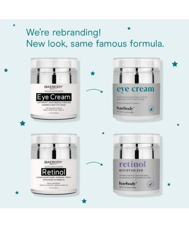 Baebody Eye Cream & Retinol Moisturizer Bundle - Ultimate Skincare Duo for Brighter Eyes and Youthful Skin - Buy Online on SooperMarket.com