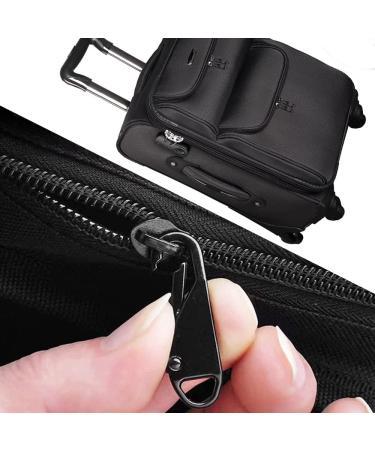 Uberming 12-Piece Universal Zipper Replacement & Repair Set - Metal Zippers for Jackets Boots & Bags - Black/Silver - Buy Online on SooperMarket.com