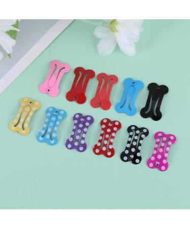 STOBOK 20pcs Mini Pet Hair Clip Bone-Shaped Snap Bows for Dogs and Cats - Grooming Topknot Bows for Parties and Birthdays - Random Color - Buy Online on SooperMarket.com