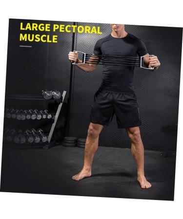 1pc Puller Workout Resistance Band | Chest & Arm Expander | Ultimate Fitness Gym Straps for Men | Latex Exercise Cords with Handles - Buy Online on SooperMarket.com