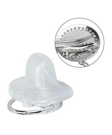 Ultra-Light BPA-Free Silicone Pacifier for Toddlers 6-18 Months | Seamless Design with Silver A-Z Letters & Lid - Buy Online on SooperMarket.com