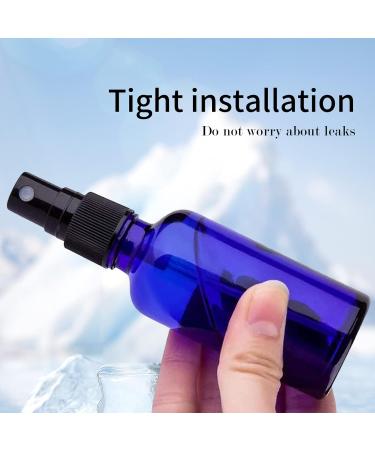 8 Pack of 50ml Blue Glass Spray Bottles - Portable and Refillable Cosmetic Atomizer for Travel and Makeup - Buy Online on SooperMarket.com