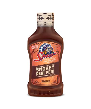 Spur Smokey Peri Peri Hot Sauce - Peri Sauce to Spice Up Your Meals - Chili Sauce Hot - Halal Kosher & Vegan-Friendly - Handy Flip-Top Cap - 500ml