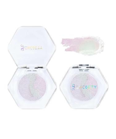 Holographic Glitter Eyeshadows Highly Colored Eye Shadow Multichrome Eyeshadows Makeup Cosmetics Eye Shadow Plate Multi-Dimensional Eye Makeup Eyeshadow for Women Girls 1pcs # 01