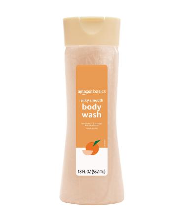 Amazon Basics Silky Smooth Body Wash, Peach and Orange Blossom Scent, 18 fluid ounce, Pack of 1 18 Fl Oz (Pack of 1)