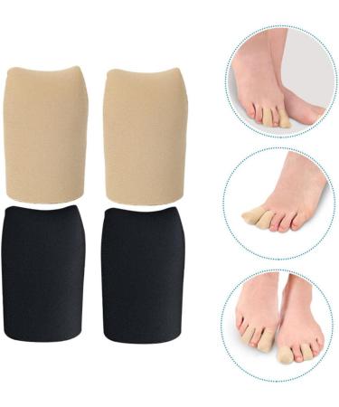 Silicone Toe Sleeves 2 Pairs - Pinky Toe Guards for Sneaker Toe Protection - Buy Online on SooperMarket.com