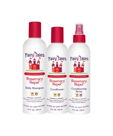 Fairy Tales Rosemary Repel Shampoo 12oz  Conditioner 8oz  & Conditioning Spray 8oz TRIO Set