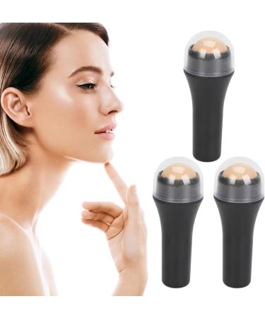 Oil Absorbing Volcanic Roller Oil Absorbing Roller Face Roller 3PCS Volcanic Stone Oil Absorbing Roller Oily Skin Control Portable Compact Reusable Facial Care Tool - Buy Online on SooperMarket.com