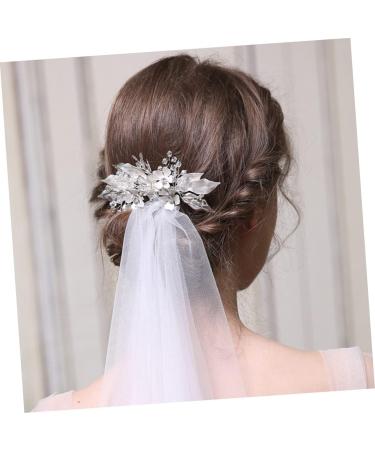 Didiseaon Clip Combs Teasing Comb Crystals Decor Straight Teeth Comb Leaf Comb Bridal Clip French Clips Wedding Headdress Rhinestones Bride - Buy Online on SooperMarket.com