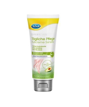 Scholl Expertcare daily foot cream sensitive - with shea butter and avocado oil - skin tolerance of the matologically confirmed - unpared - quickly retracting - not fatty - 75 ml