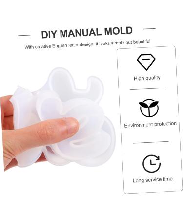 STOBOK Letter Stencil Alphabet Casting Mold Foot Charm White Crystal Mother Accessories White 19.7X9.2X1.6CM - Buy Online on SooperMarket.com