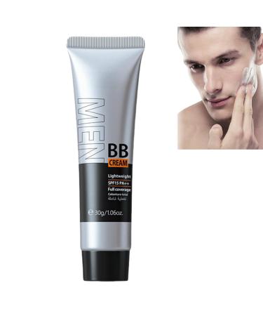 Mens BB Cream Foundation Mens Concealer Colour Correcting Cream Tinted Moisturiser Mens BB Cream SPF15+ Mens Face Moisturiser for Cover Blemishes Hydration BB Cream Foundation Even Skin Tone