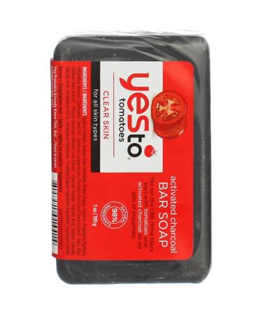 Yes to Tomatoes Clear Skin Activated Charcoal Bar Soap 7 oz - Pack of 2 - Buy Online on SooperMarket.com