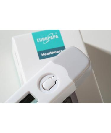 EUROPAPA Digital Fever Thermometer for Babies, Children, and Adults - Oral, Axillary, or Rectal Waterproof with Fever Alarm (Light Blue) - Buy Online on SooperMarket.com