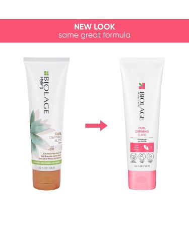 Biolage Styling Curl Defining Elixir 4.2 Fl. Oz - Frizz Control, Natural Shine, Paraben-Free, Vegan - Buy Online on SooperMarket.com