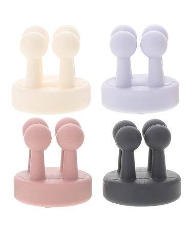 Baluue 4pcs Bathroom Hooks Wall Hanging Hooks Shower Razor Holder for Wall