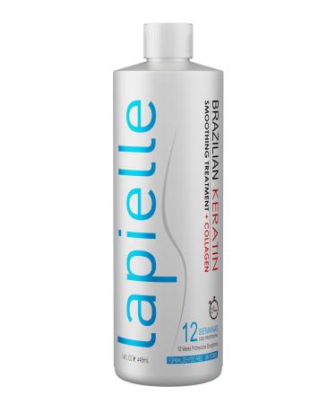 Brazilian Keratin Formaldehyde Free Hair Straightening Treatment - Ideal for Moisturizing Straight Hair and Eliminating Frizzy Hair - 16 oz