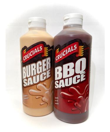 2 x Crucials (Burger Sauce & BBQ Sauce) - 500ml (& Burger Seasoning Mix)
